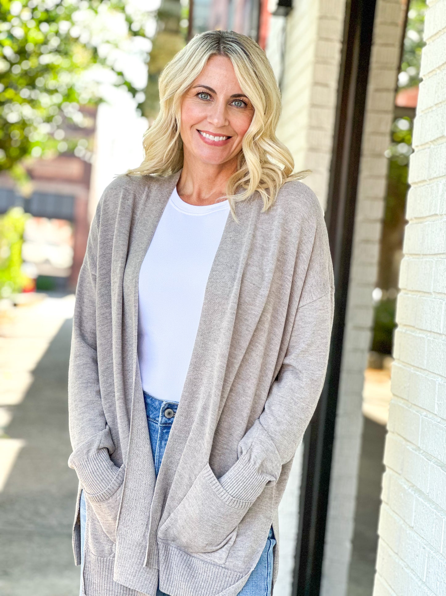 Core Open Front Cardigan
