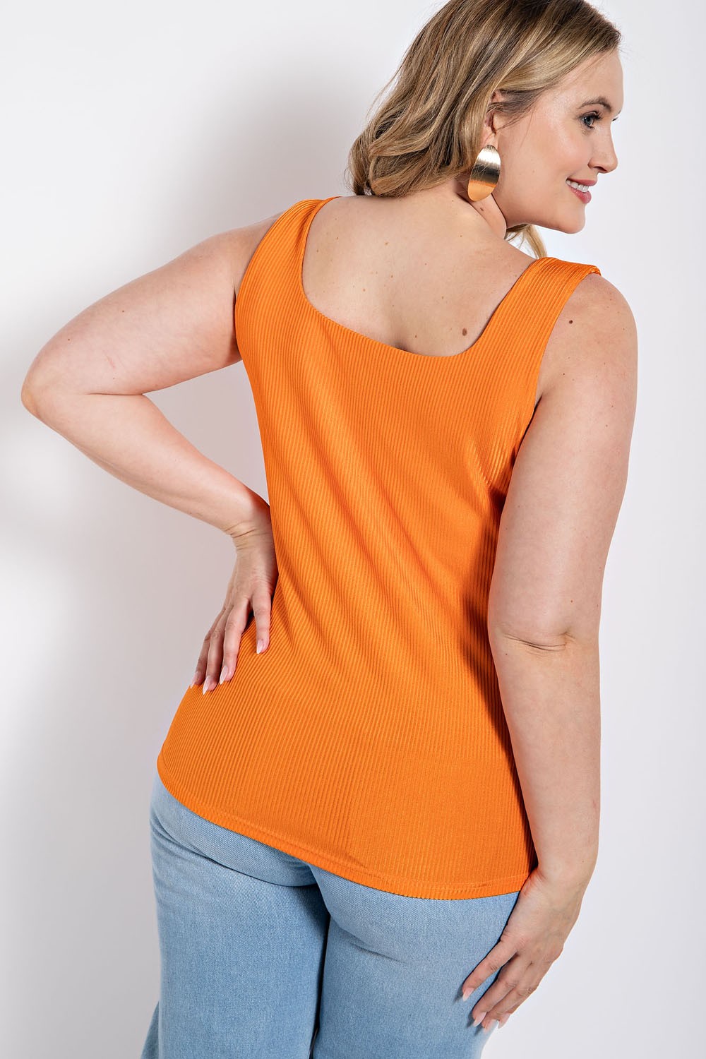 City Lights Ribbed Tank XL-2XL