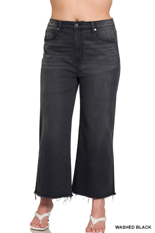 High Rise Ankle Cropped Jeans S-3X