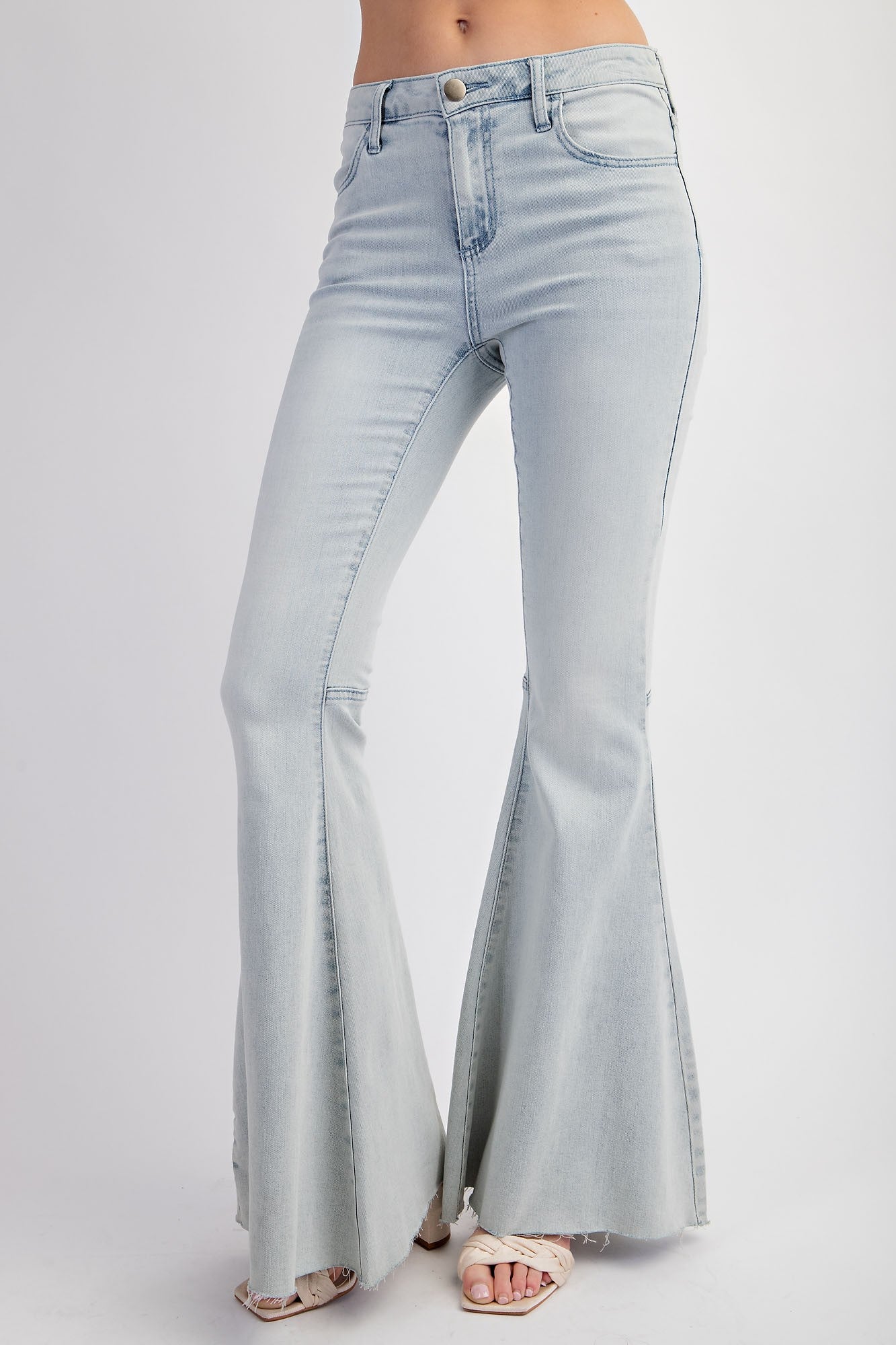 Just float fashion on flare jeans