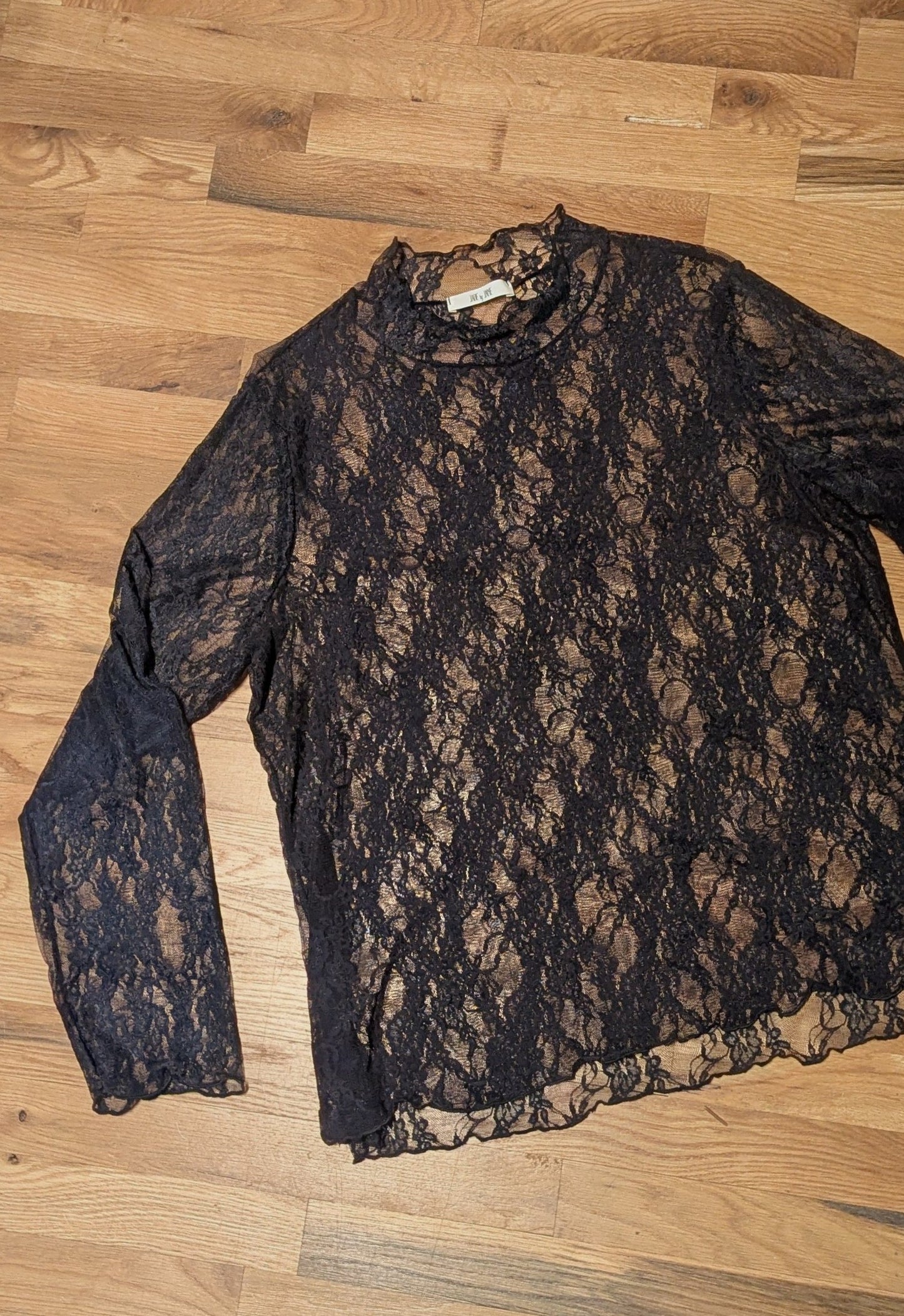 Lace See-Through Layering Top PLUS