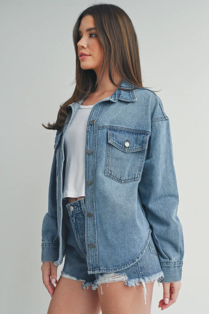 The Westside Denim Shacket