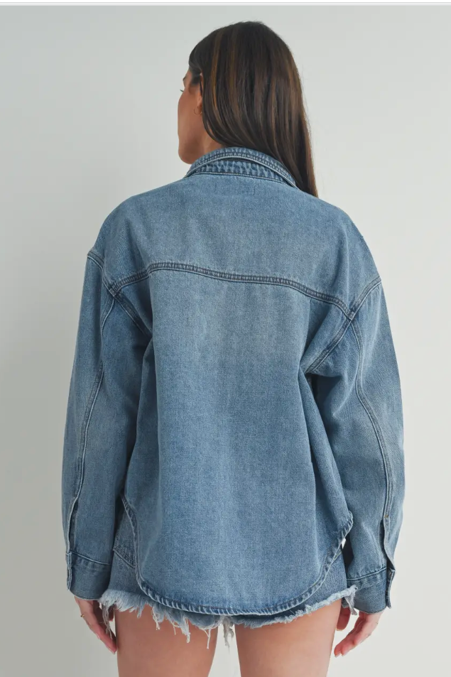 The Westside Denim Shacket