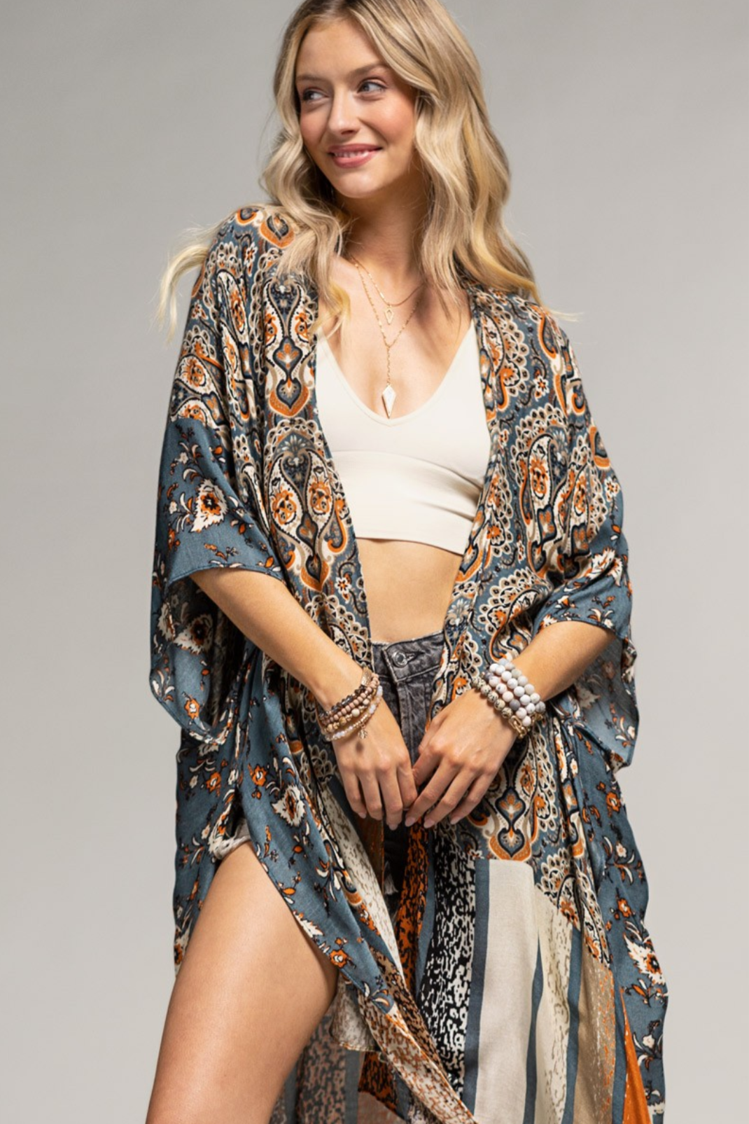 Vintage Paisley Kimono