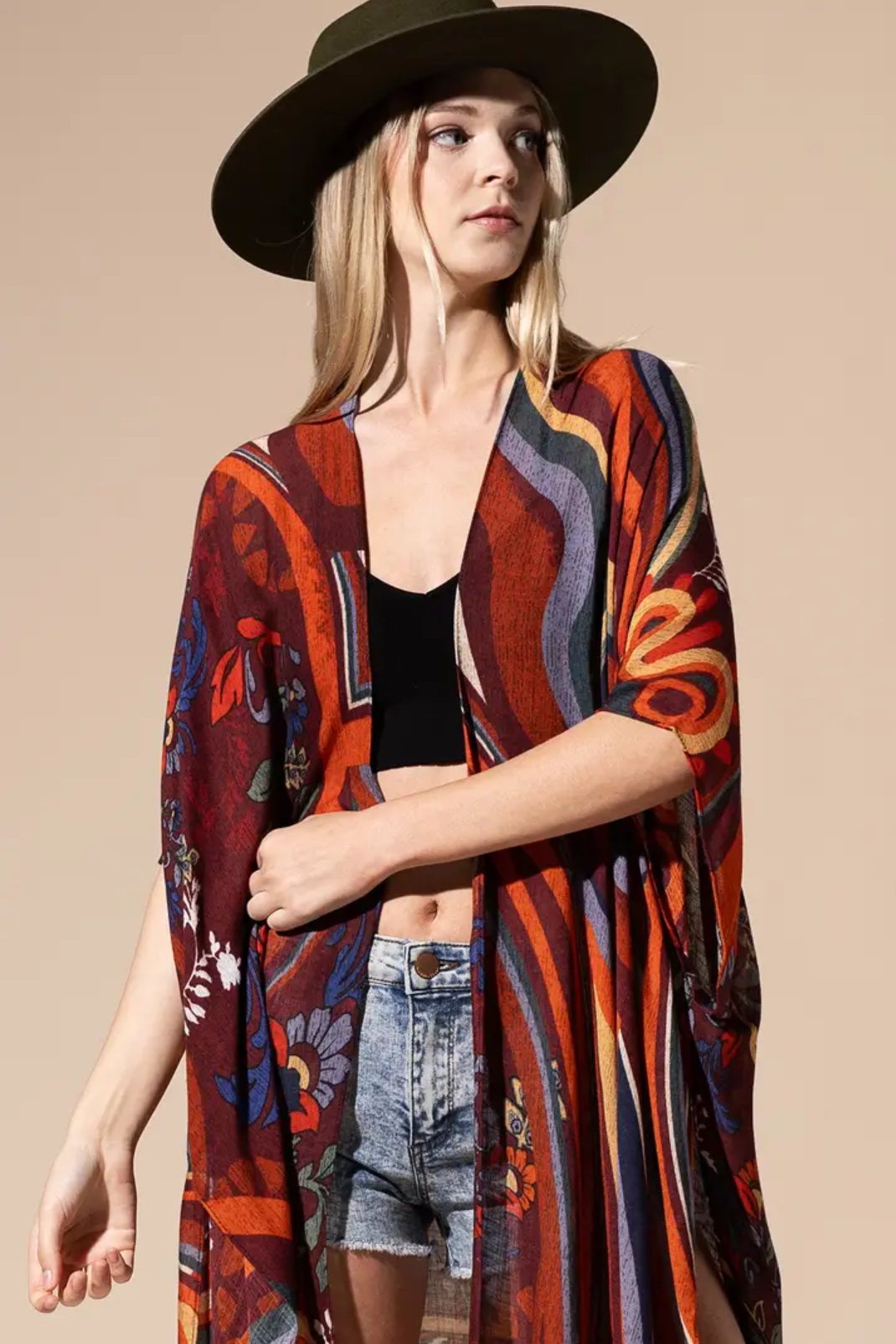 Pointillism Kimono