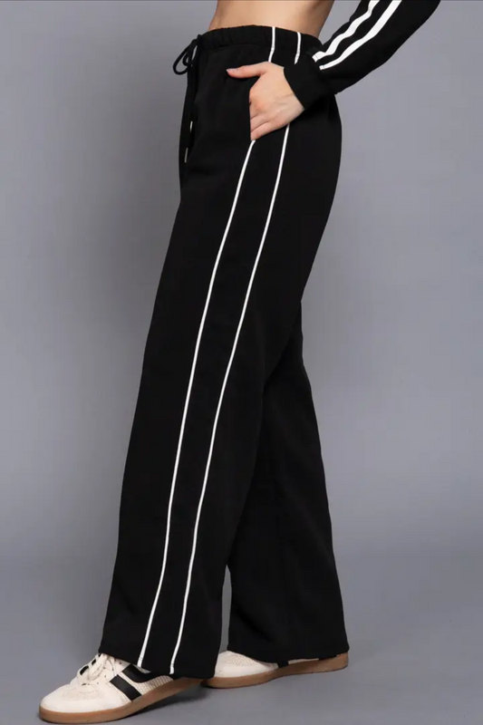 Off the Track Athletic Pants with Stripe