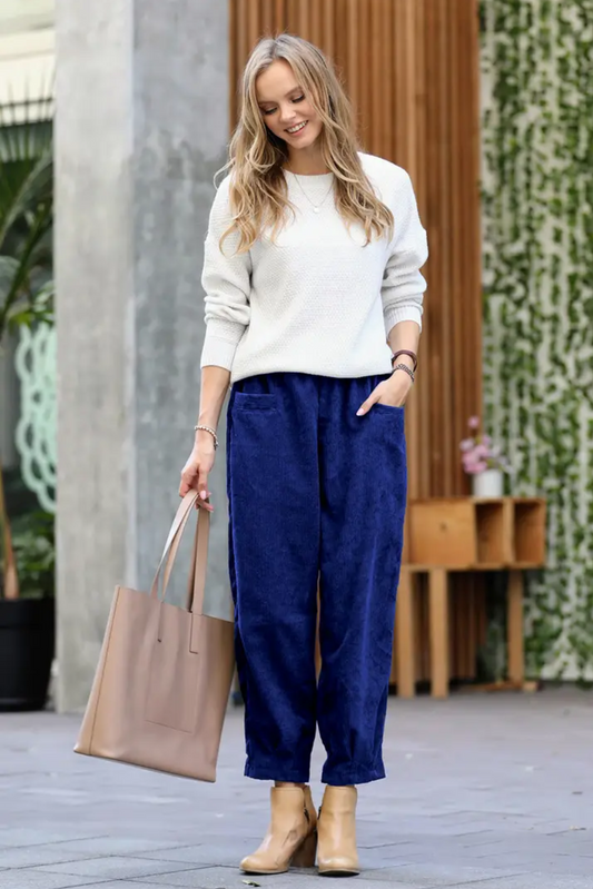 Not Your Average Wide Leg Corduroy Pants
