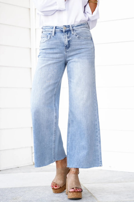 Olivia High Rise Wide Leg Jeans Plus