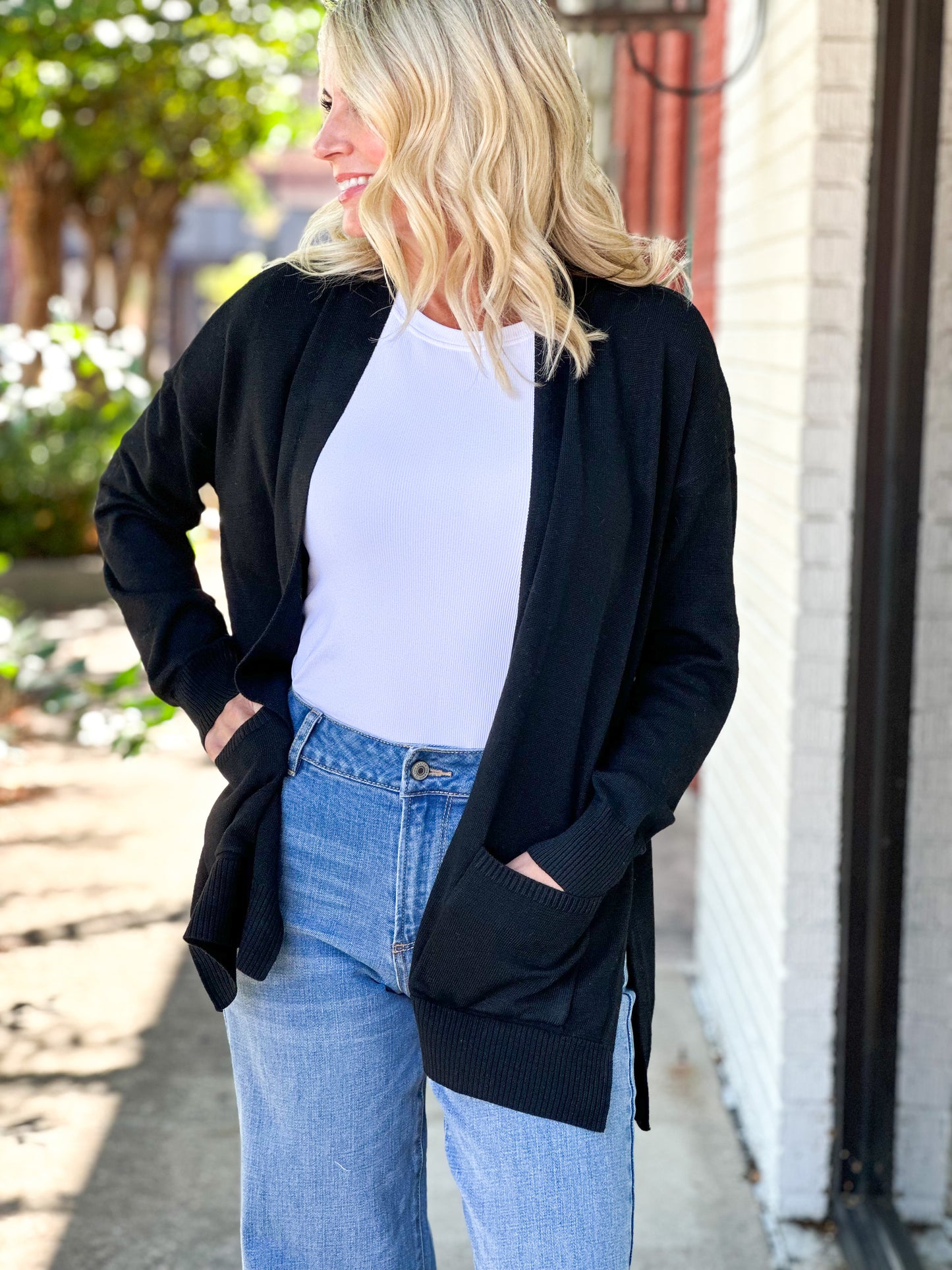 Core Open Front Cardigan