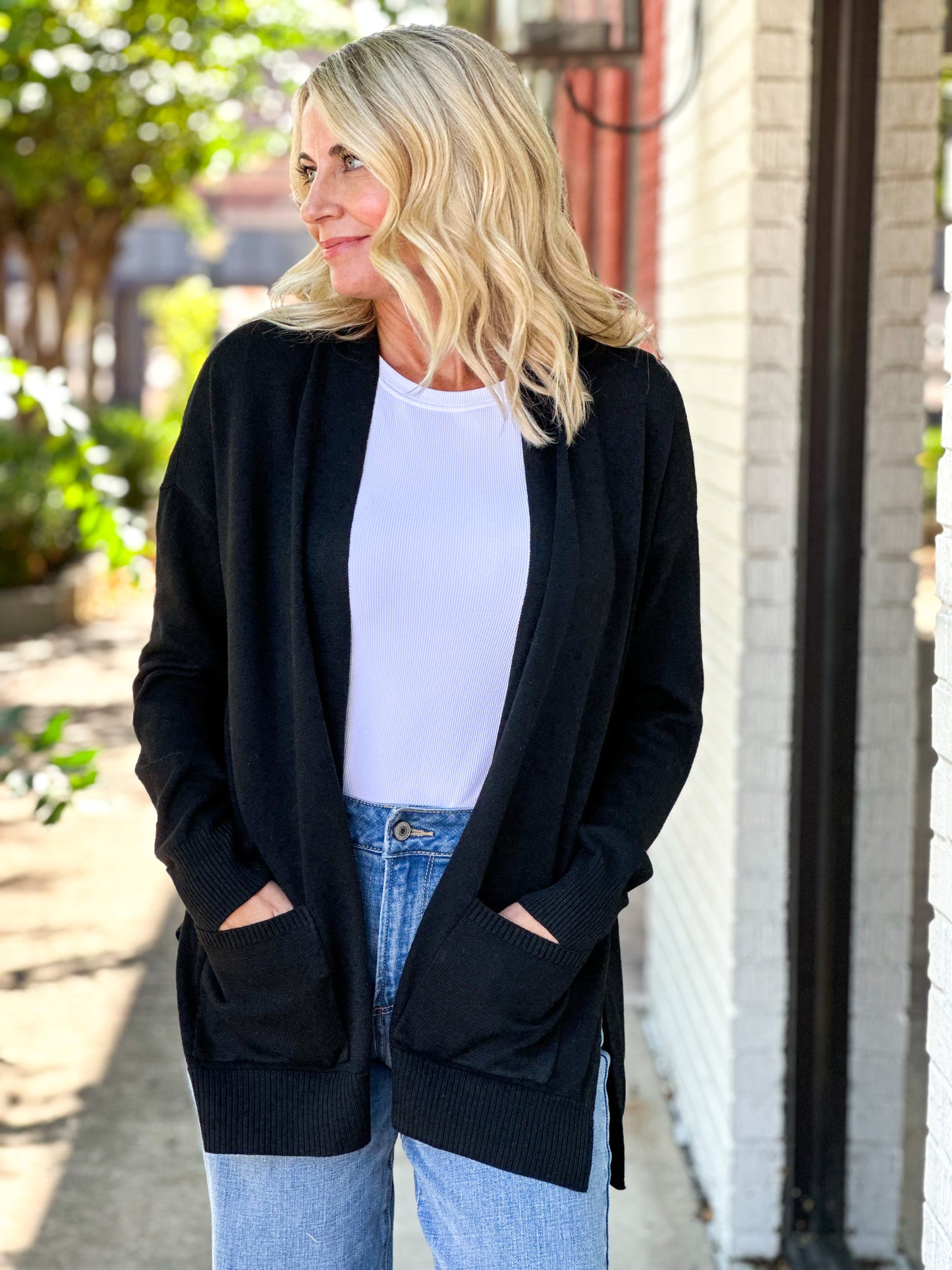 Core Open Front Cardigan
