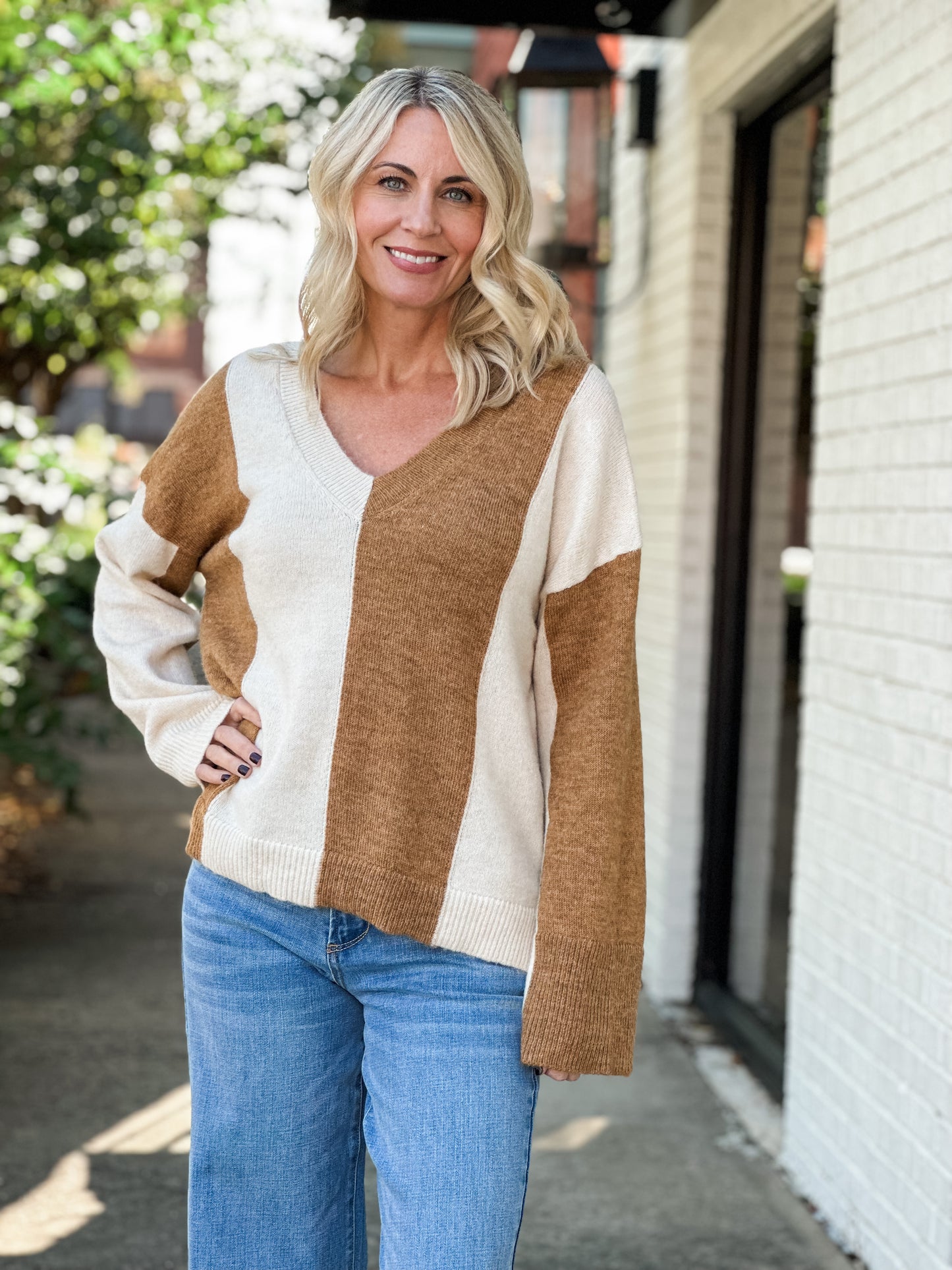 Kerrigan Striped Jacquard Sweater