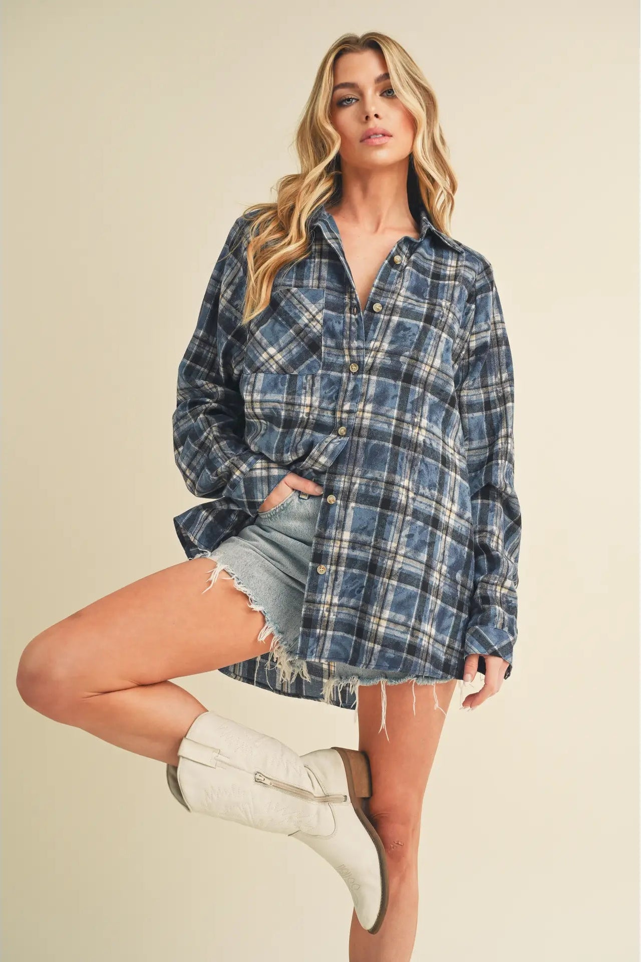 Well Weathered Washed Flannel Shirt | 2 Colors