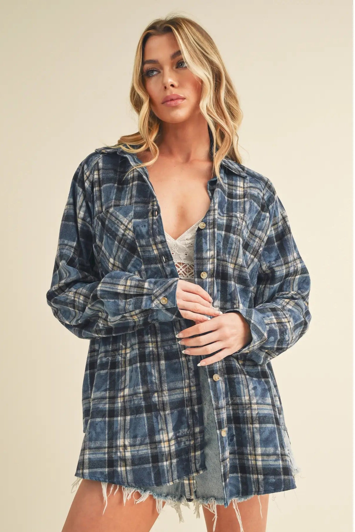 Well Weathered Washed Flannel Shirt | 2 Colors