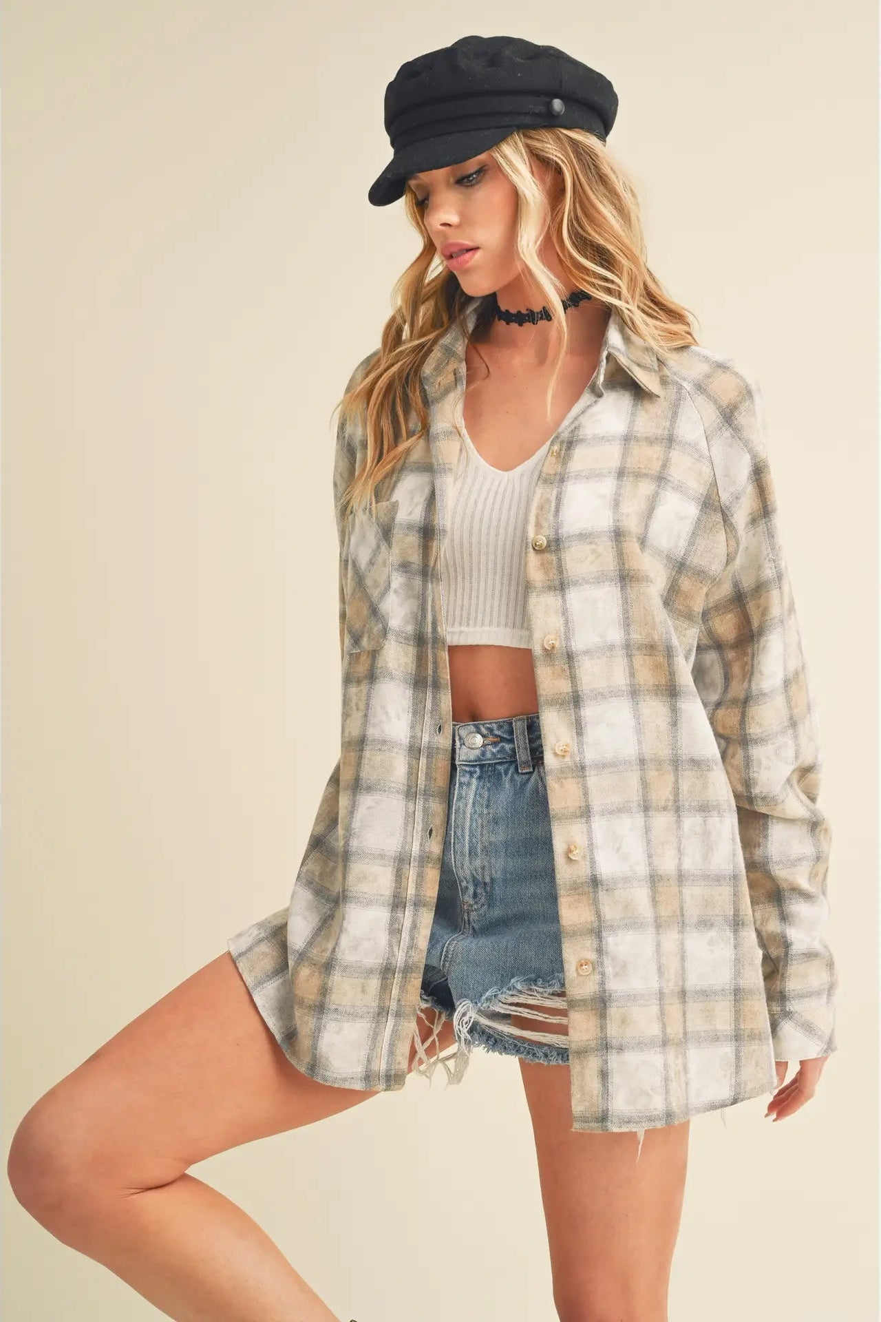 Well Weathered Washed Flannel Shirt | 2 Colors