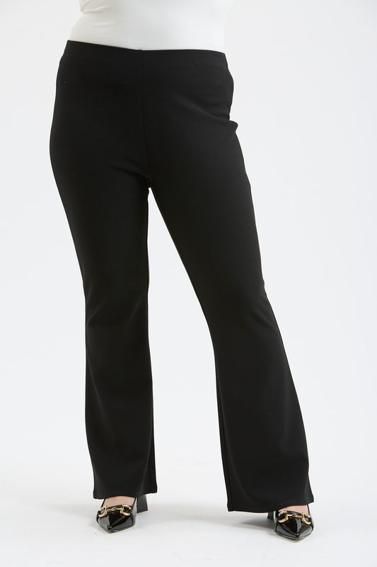 Core Basic High Waist Flare Pants 1X-3X