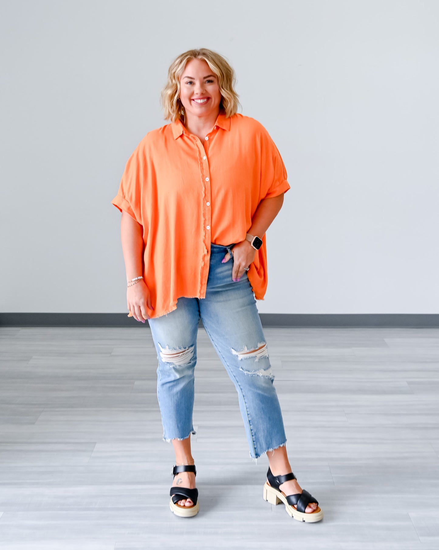S-2X Summer State of Mind Oversized Top