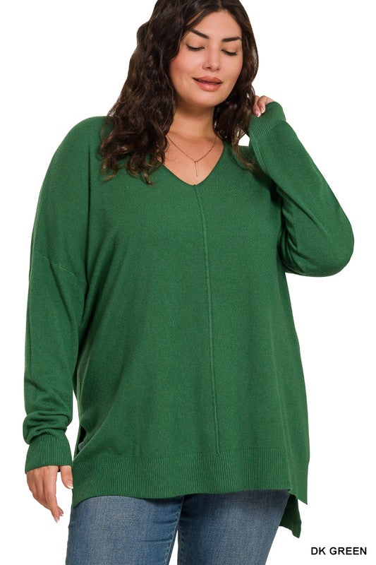 Everyday Essential Reverse Seam Sweater 1X-3X