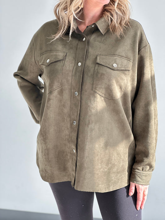 Essential Faux Suede Shacket