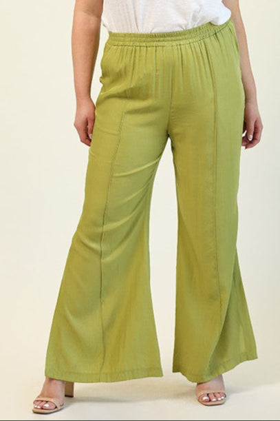 Kiwi Crush Side Slit Pants XL-2XL