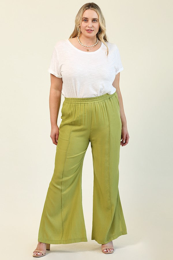 Kiwi Crush Side Slit Pants XL-2XL