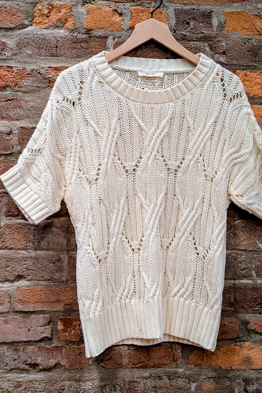 Cozy Cotton Cable Knit Sweater