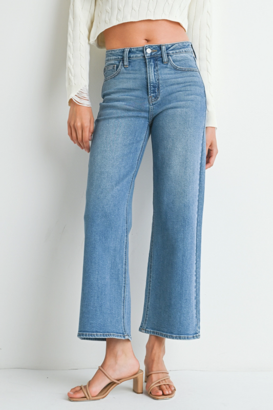 Slim Wide Leg Jeans