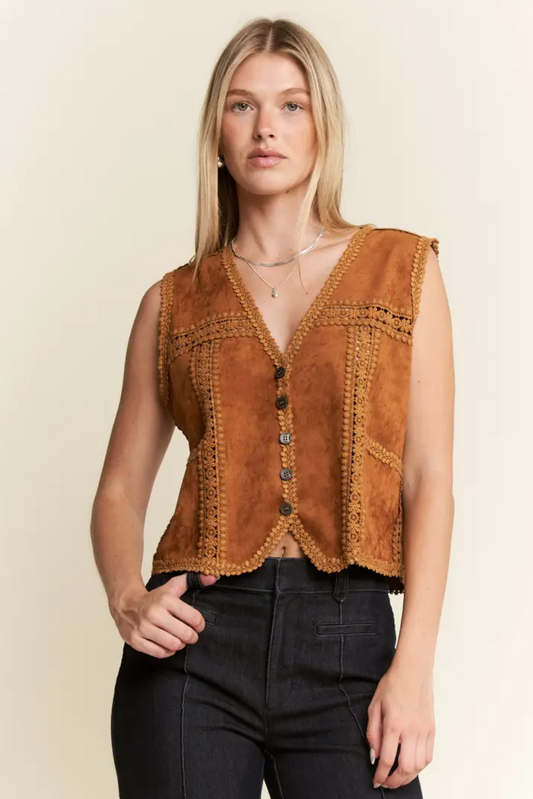 Free Spirit Faux Suede Vest