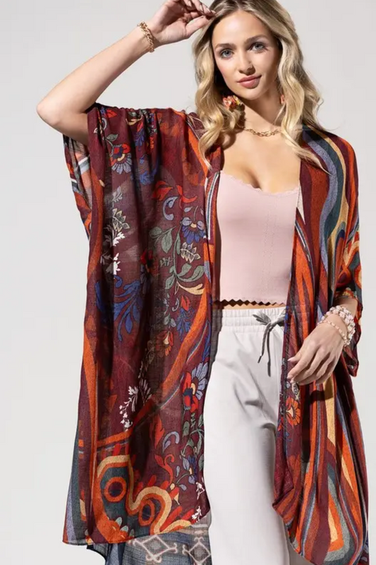 Pointillism Kimono