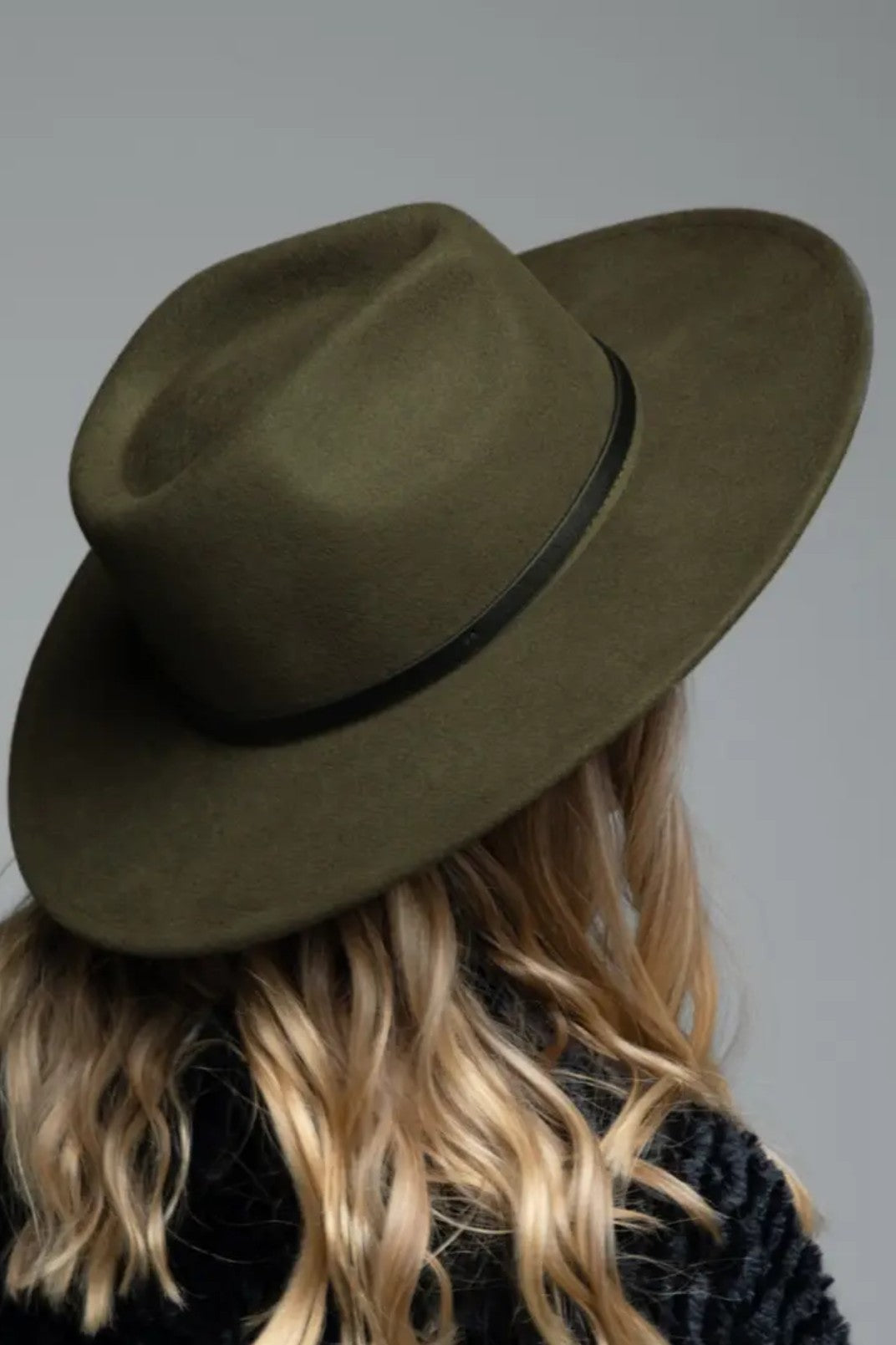 Wool Panama Hat with Leather Band