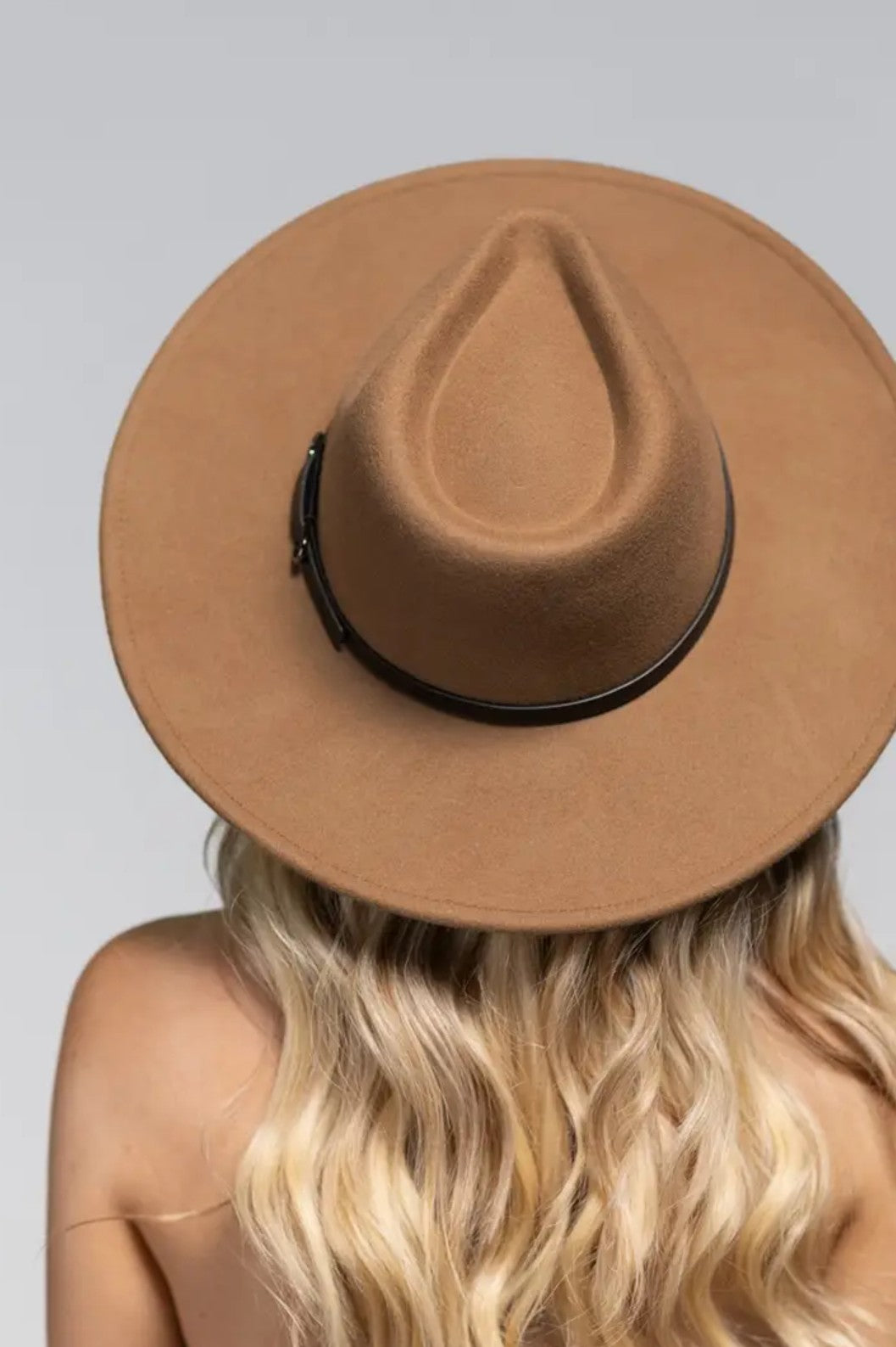 Wool Panama Hat with Leather Band
