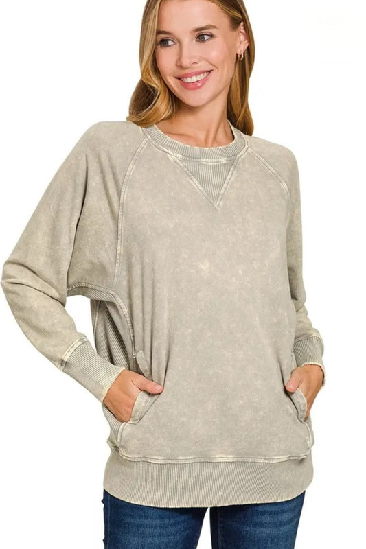 Basic Perfection French Terry Pullover 1X-3X