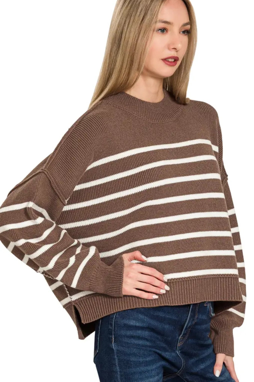 Deck the Halls Striped Sweater 4 COLORS