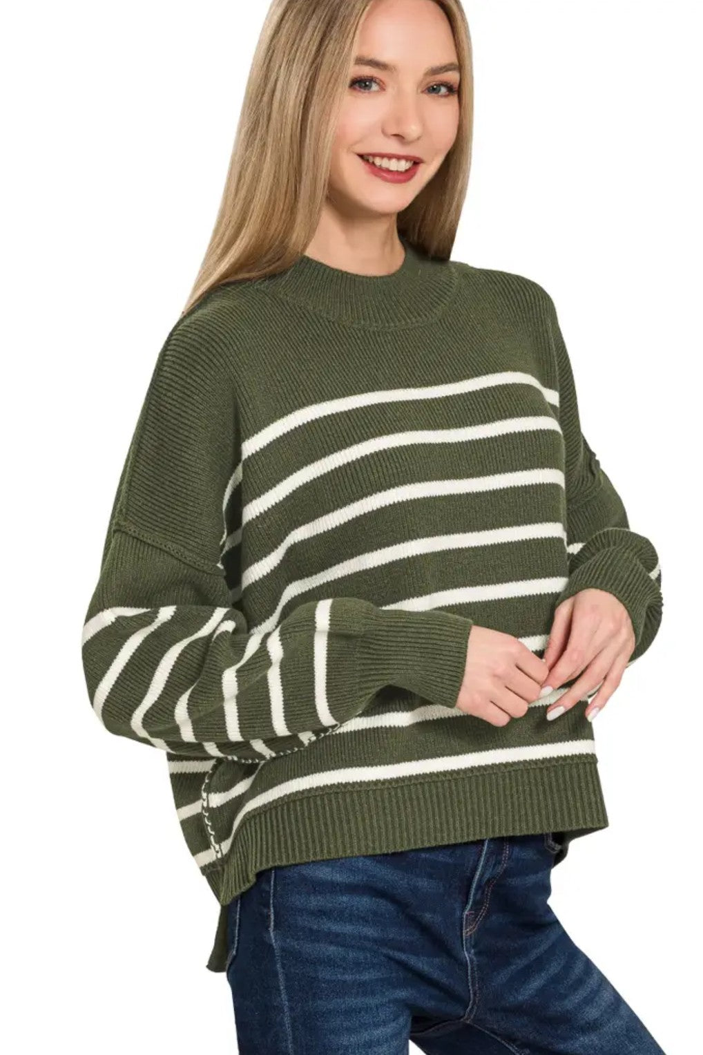 Deck the Halls Striped Sweater 4 COLORS