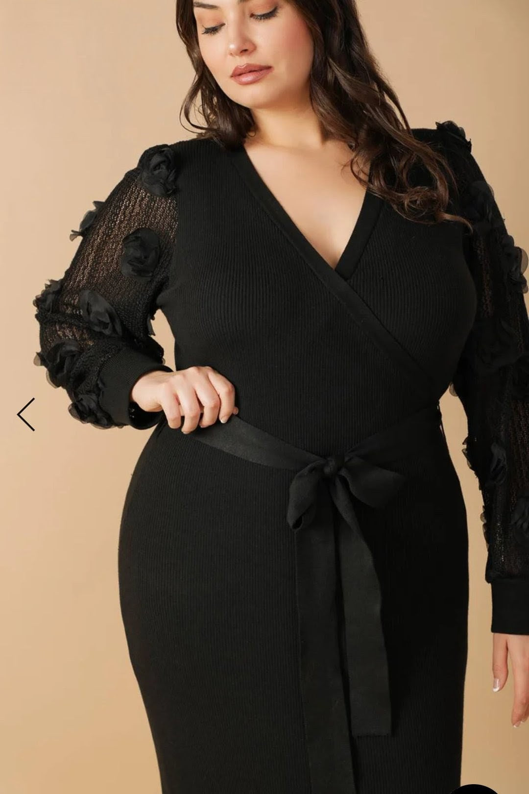 So Lovely Knit Sweater Midi Dress 1X-3X