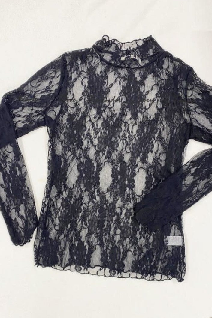 Lace See-Through Layering Top PLUS
