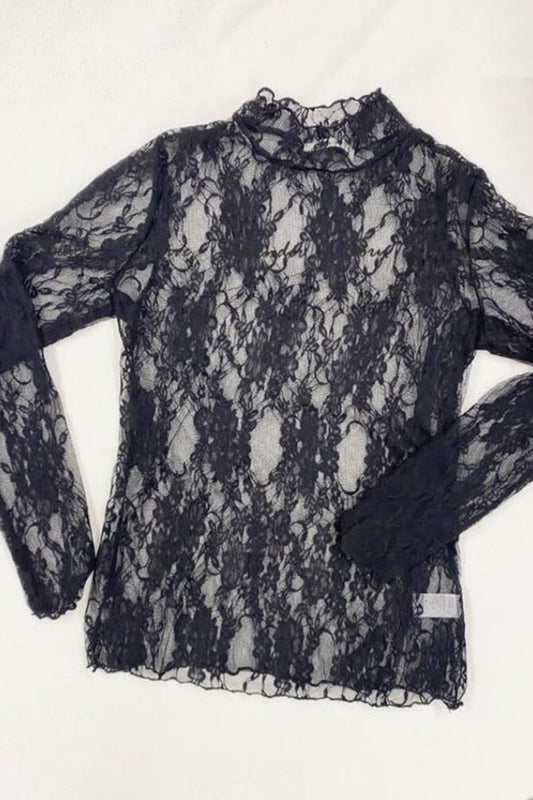 Lace See-Through Layering Top PLUS