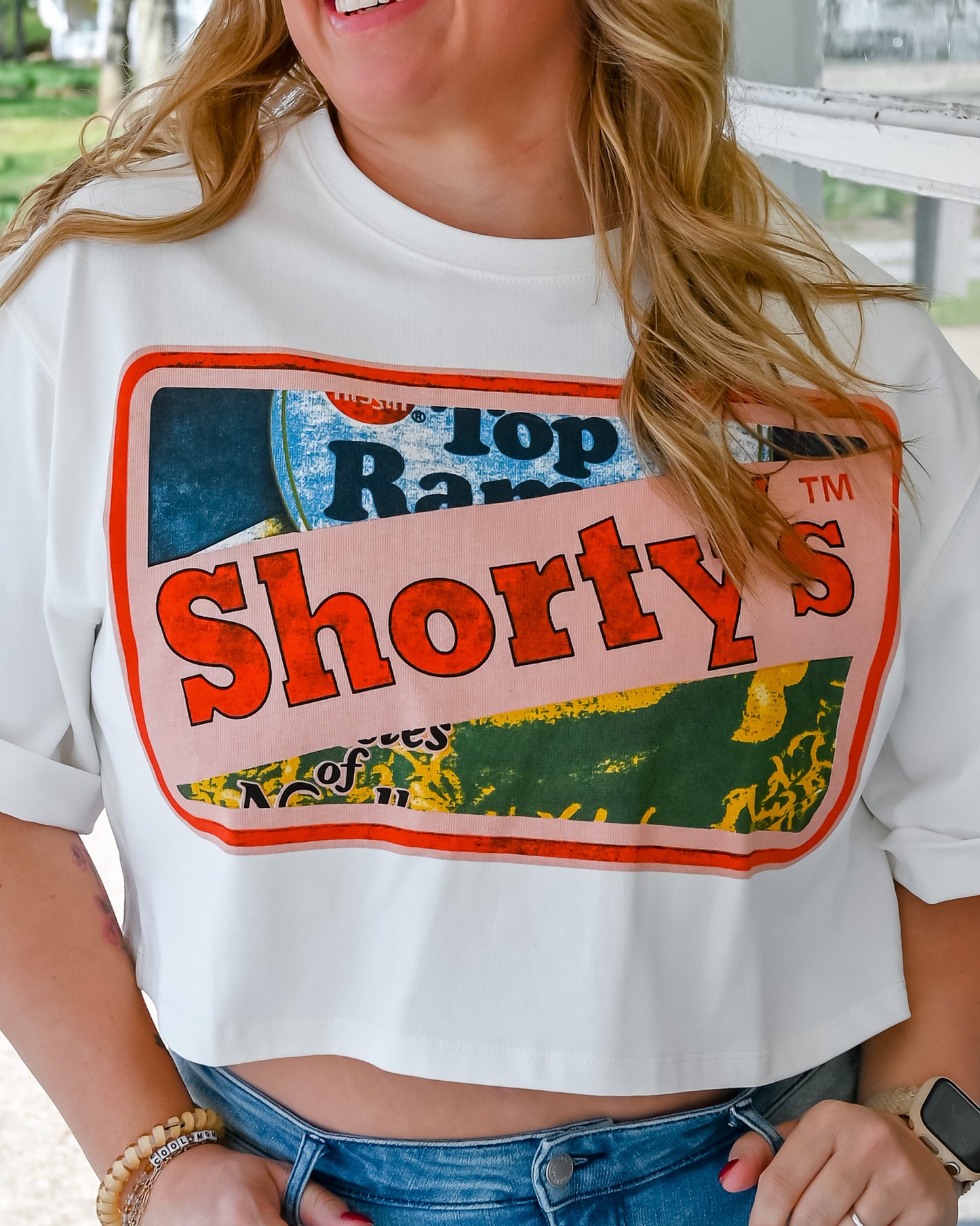 "Shorty's" Cropped Graphic Tee