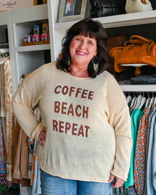 Coffee Beach Repeat Lightweight Sweater