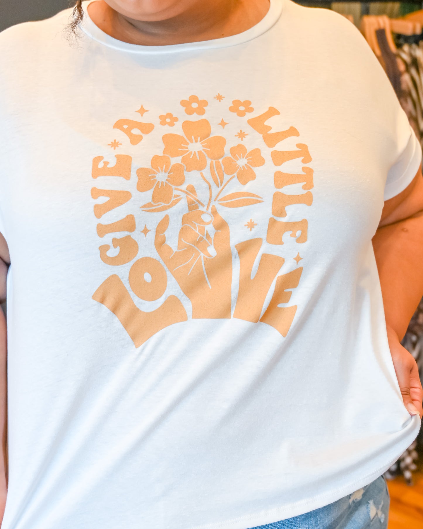 "Give A Little Love" Graphic Tee PLUS