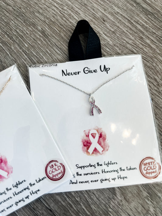 "Never Give Up" Necklace
