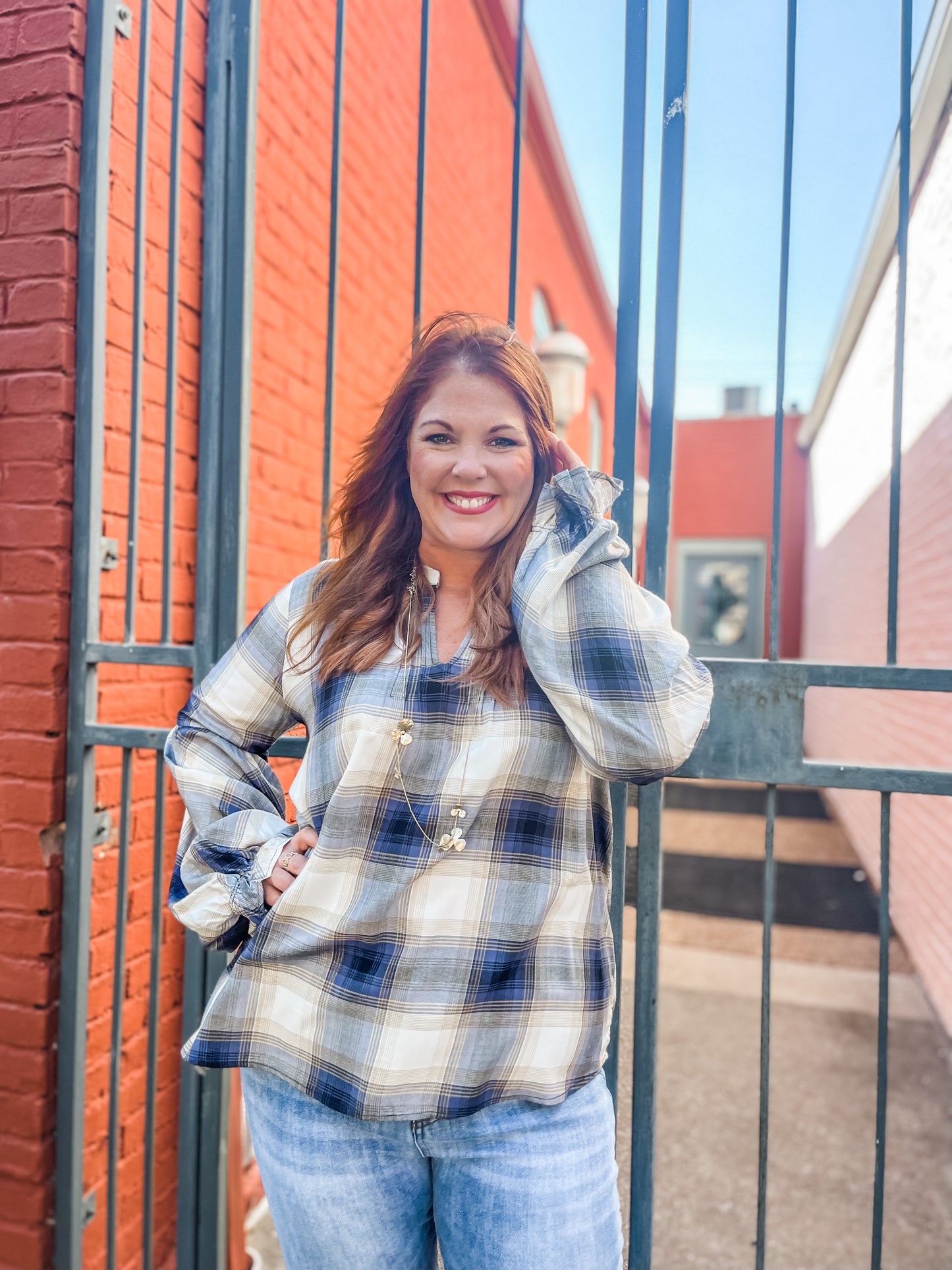 Plaid For You Top PLUS