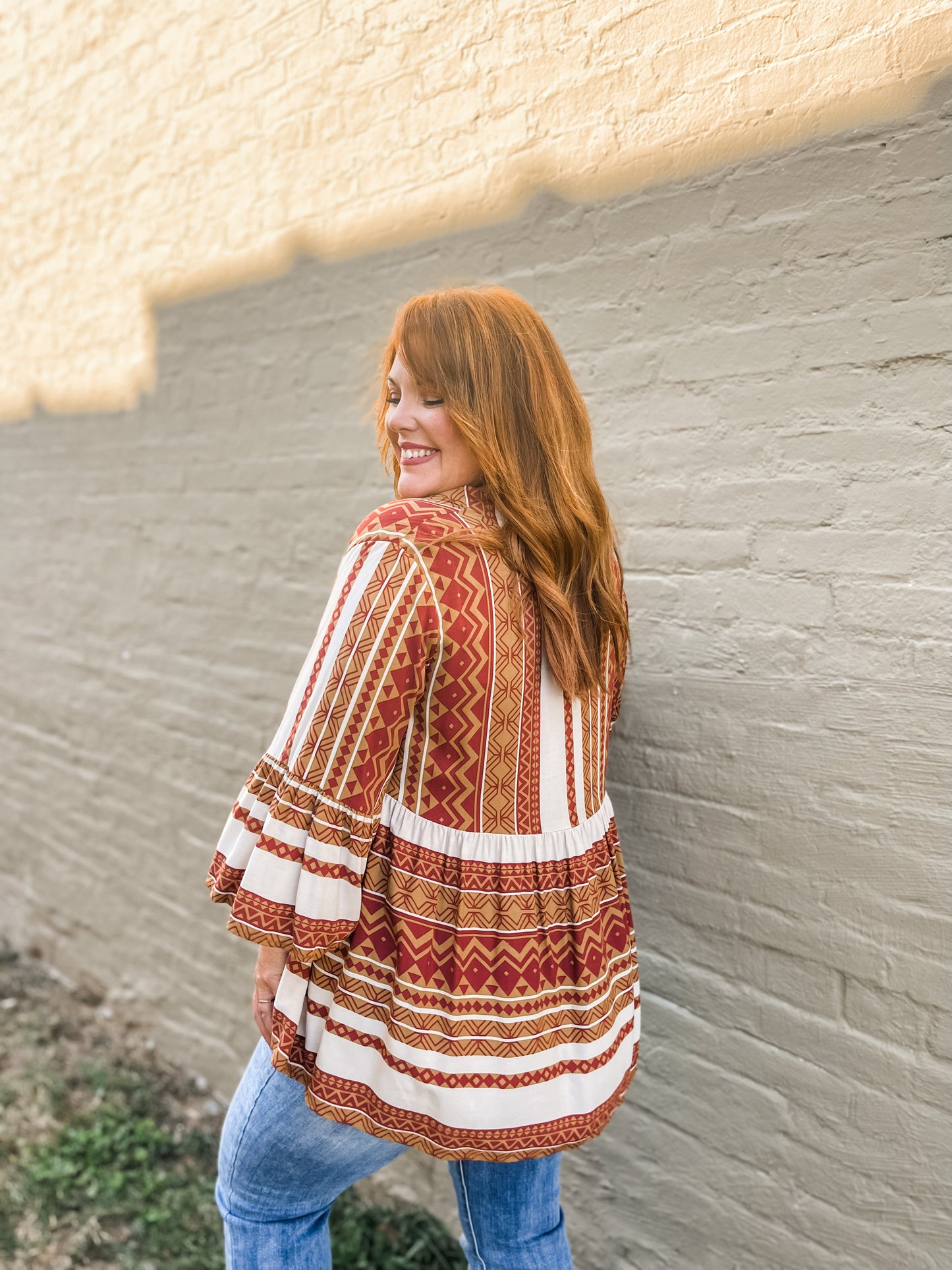 Thankful Aztec Tunic PLUS