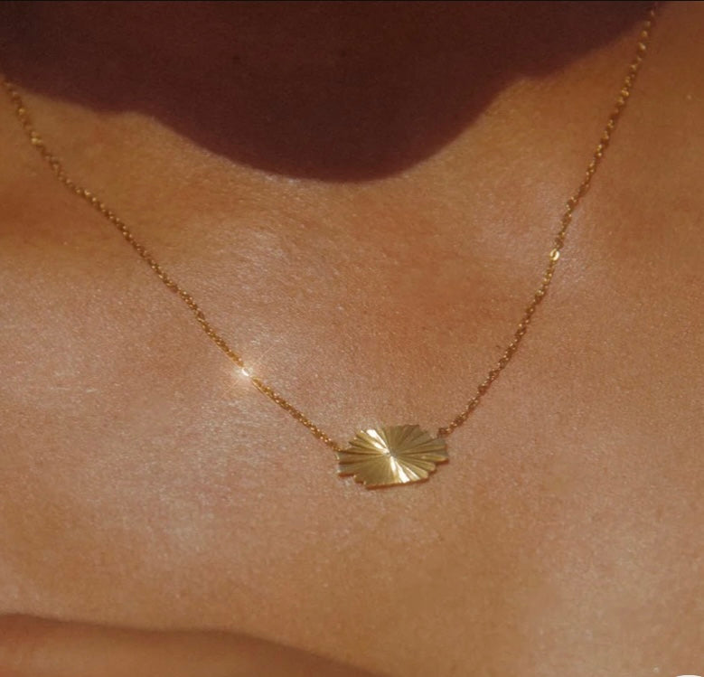 Golden Hour Silver Necklace
