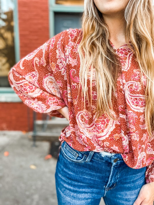Perfectly Paisley Blouse