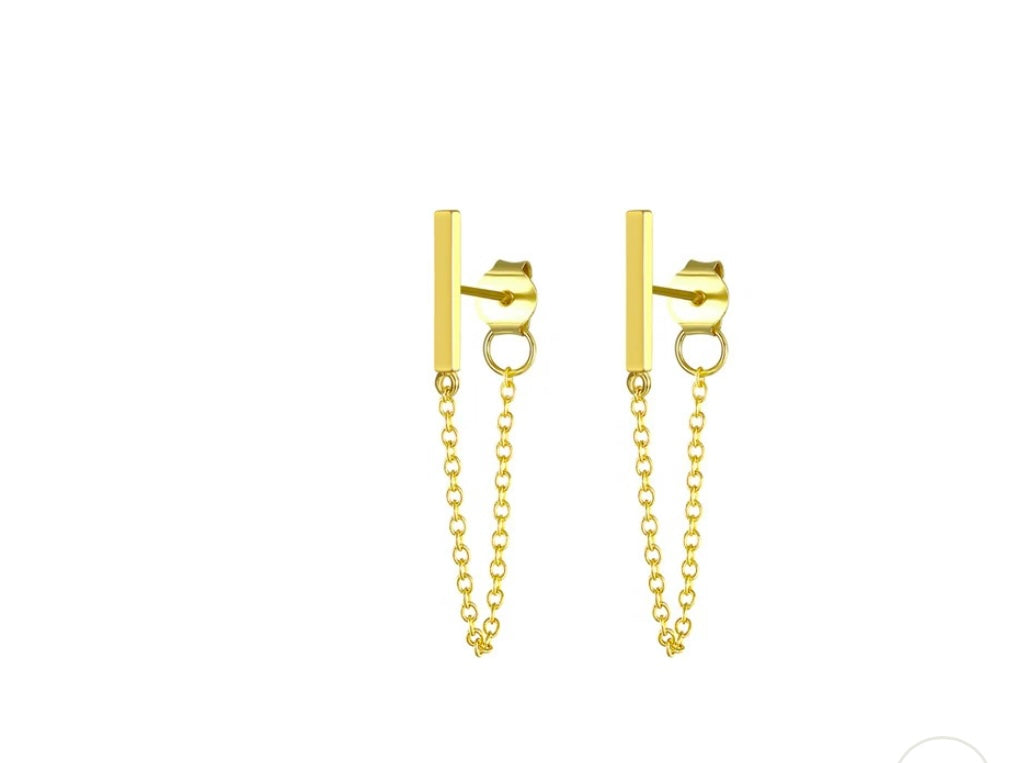 Harmony Tassel Gold Earrings